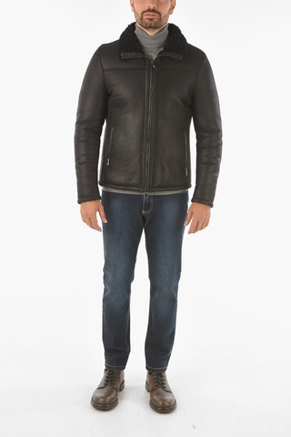 2 pockets shearling jacket