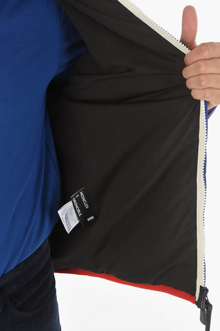 3 GRENOBLE Nylon Insert Hooded Teddy Jacket