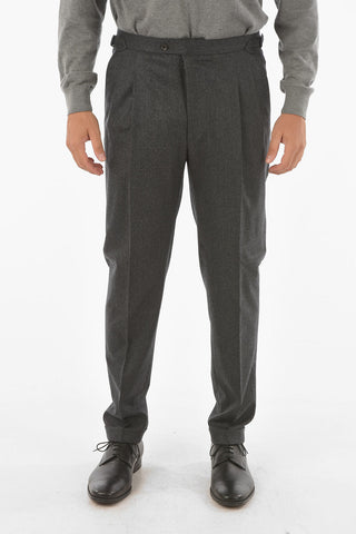 CC COLLECTION virgin wool RESET double pleat trousers