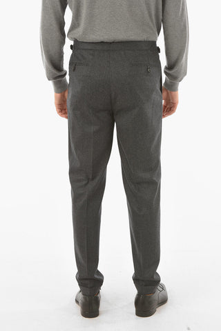 CC COLLECTION virgin wool RESET double pleat trousers