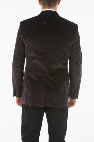MM14 Moleskine Blazer with Notch Lapel