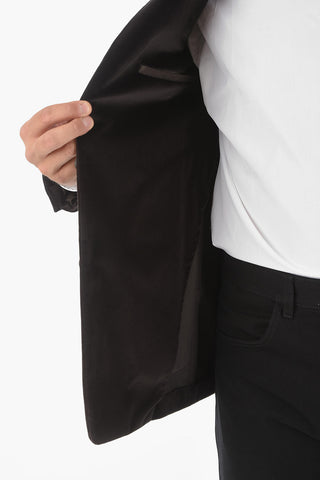 MM14 Moleskine Blazer with Notch Lapel