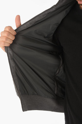 ID solid color down padded bomber