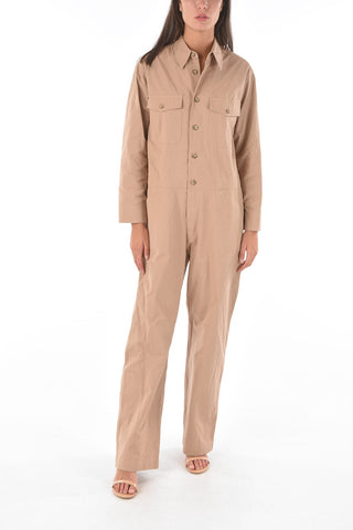 double breast pocket long sleeve BAB Jumpsuit