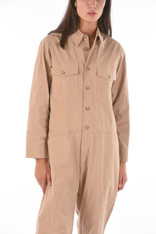 double breast pocket long sleeve BAB Jumpsuit