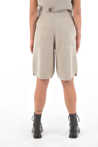 solid color cashmere shorts