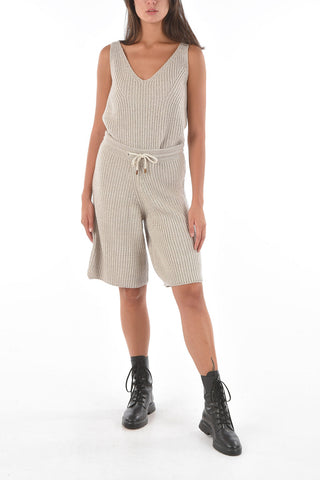 solid color cashmere shorts