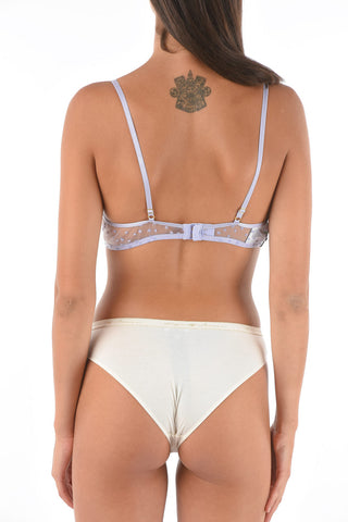 Flowers Embroidered Sheer BIUSTONOSZ Bra