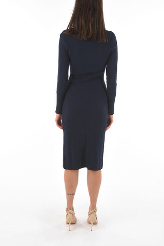 Side Slip Hem Ribbed Bodycon SUNNEY Maxi Dress