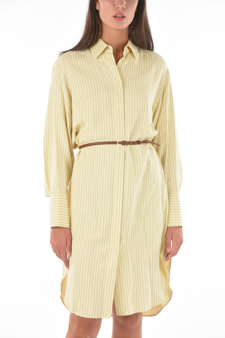 Twill Shirtdress with Belt