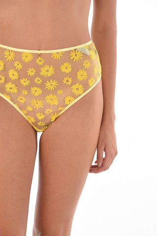 Floral Patterned High Waist Panties
