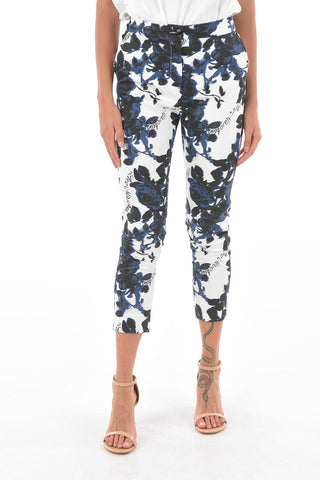 LOVE Floral Patterned Cotton Blend Chino Pants