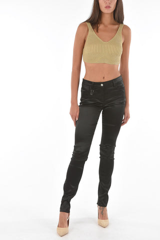 ankle zip 4 pockets pants