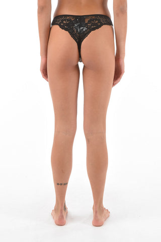 EMPORIO Animal Patterned Lace Briefs