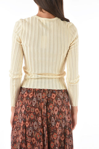 ribbed AURELIE lightweight sweater