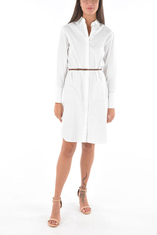 solid color SONIA shirt dress with belt