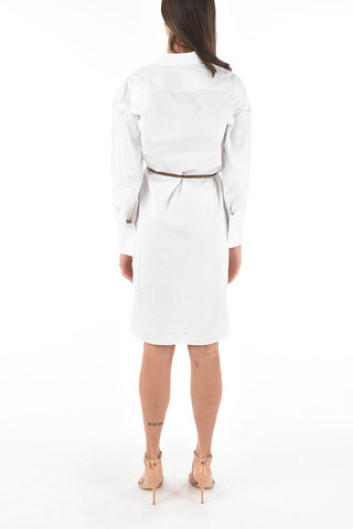 solid color SONIA shirt dress with belt