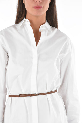 solid color SONIA shirt dress with belt