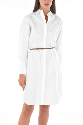 solid color SONIA shirt dress with belt