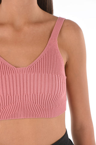 knitted CEYLON crop top