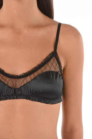 Reggiseno CLEOME in Raso con Dettagli in Pizzo