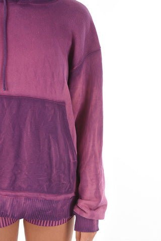 maxi patch pocket shaded hoodie