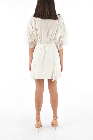 lace details v-neck DERULO dress