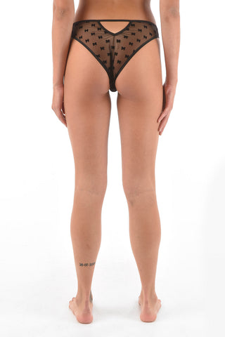 Cut Out Details See-Through Slip