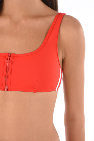 Crop Top ECARLA con Ricamo Logo