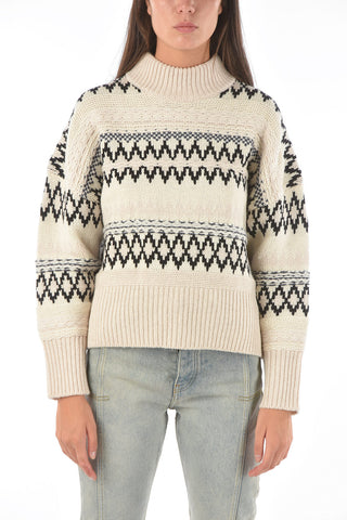 Fairisle patterned wool sweater