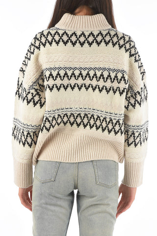 Fairisle patterned wool sweater