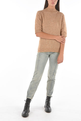 short sleeve turtle-neck DUFFY sweater