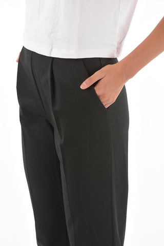 LOVE Pantaloni ad 1 Pince con Banda Logata in Vita