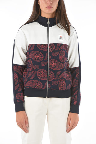 Paisley patterned CALISTE sweatshirt with zip closure