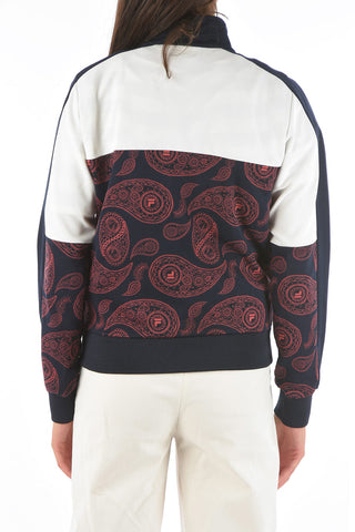 Paisley patterned CALISTE sweatshirt with zip closure