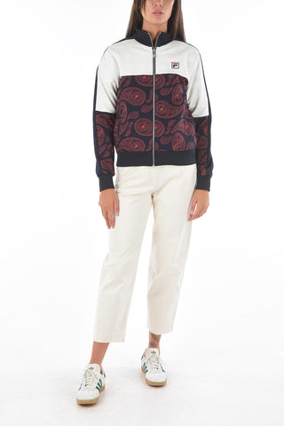 Paisley patterned CALISTE sweatshirt with zip closure