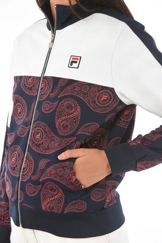 Paisley patterned CALISTE sweatshirt with zip closure