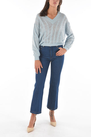 Maglia in cashmere con scollo a V