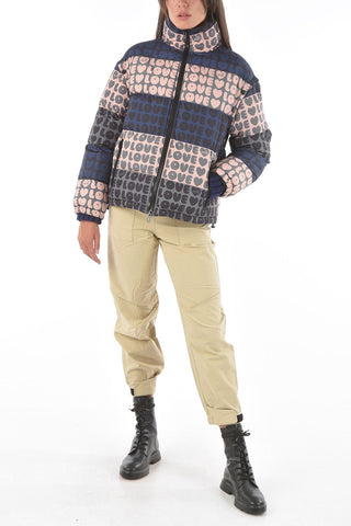 LOVE Removable Sleeve Monogram Padded Jacket