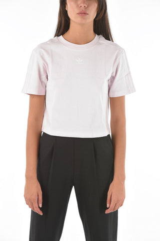 crew-neck cropped t-shirt