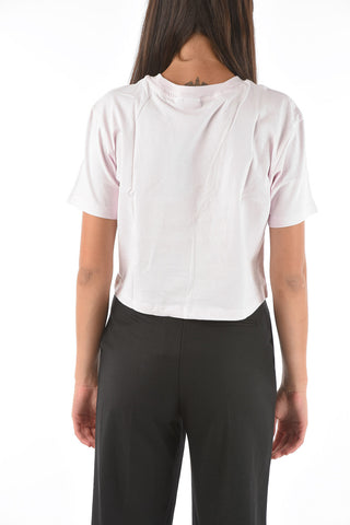 crew-neck cropped t-shirt