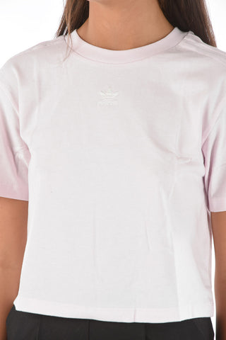 crew-neck cropped t-shirt