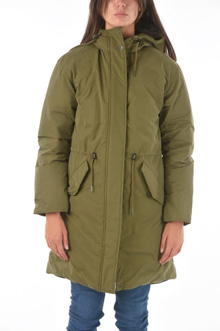 Piumino Parka LUCIE con Bottoni Automatici e Cappuccio