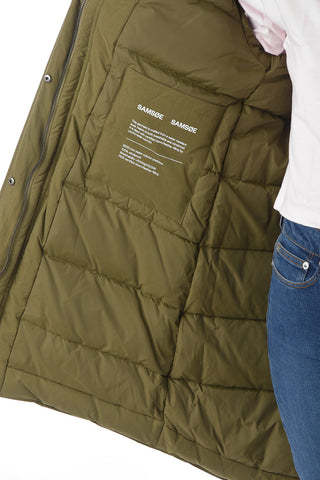 Piumino Parka LUCIE con Bottoni Automatici e Cappuccio