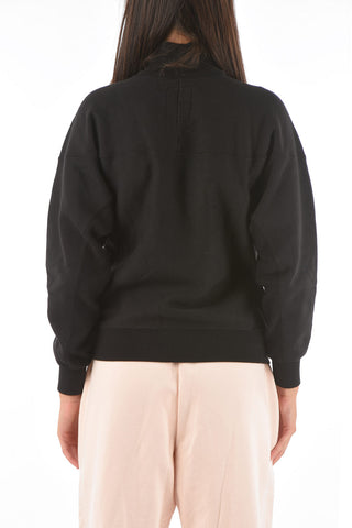 half zip solid color sweatshirt