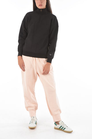 half zip solid color sweatshirt