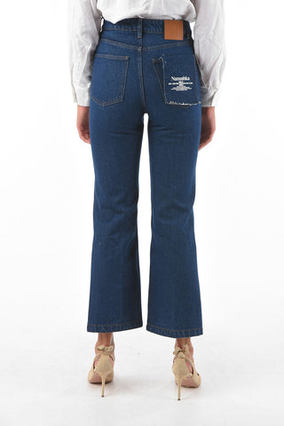 high waist flared cropped ZOEY jeans