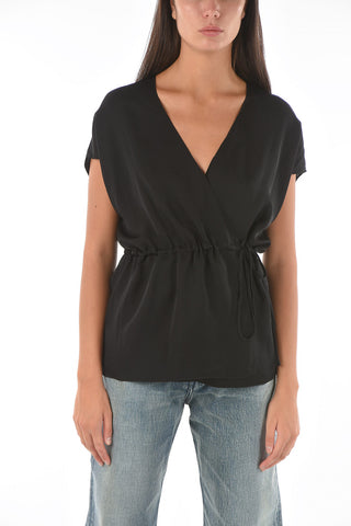 Silk Wrap Top