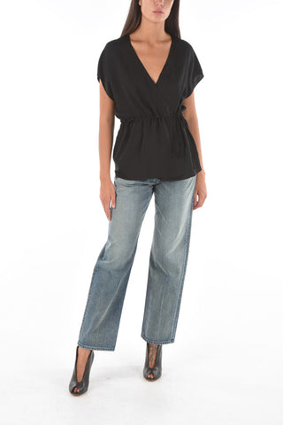 Silk Wrap Top