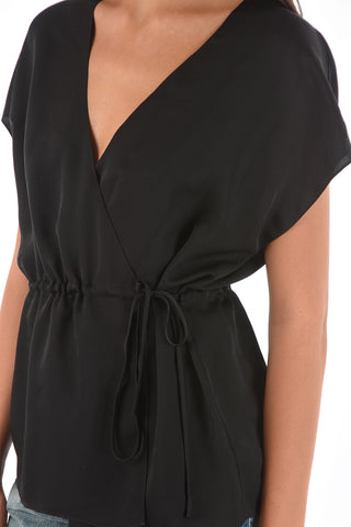 Silk Wrap Top